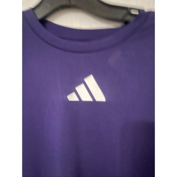 Adidas Pre Game Long Sleeve T-Shirt Purple  NEW NWT - Picture 3 of 6